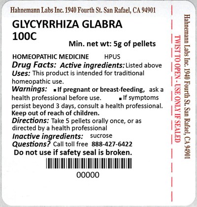 Glycyrrhiza Glabra 100c 5g (Glycyrrhiza Glabra 100c 5g)